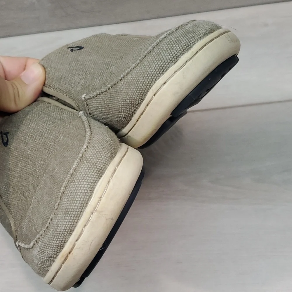 Olukai Kids Boys Nohea Lole Boys Textile Loafer Slip on shoes sz B1